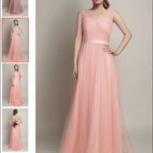 Blush size 14 100% polyester long dress